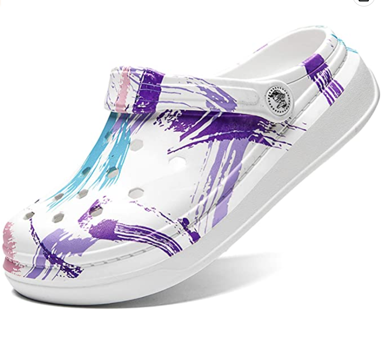 Tie dye garden clog, Blue and Purple